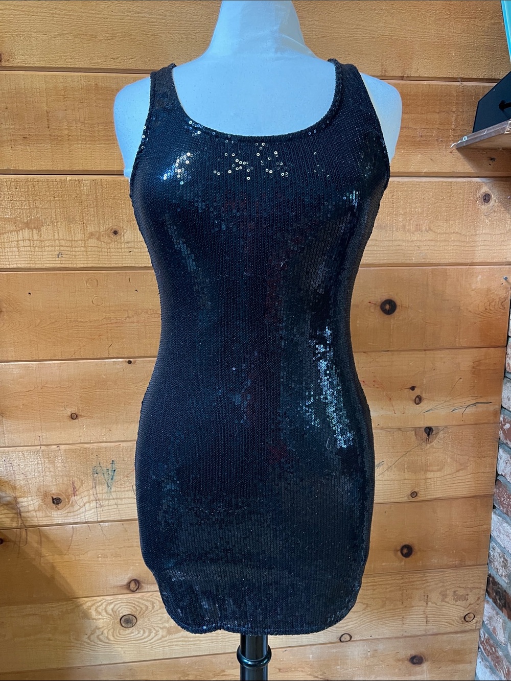 Forever 21 black sequin dress